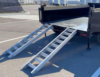 New 2025 Southland 7x14 Dump Trailer 24" Sides-Spare, Solar Charger, 17421 GVWR