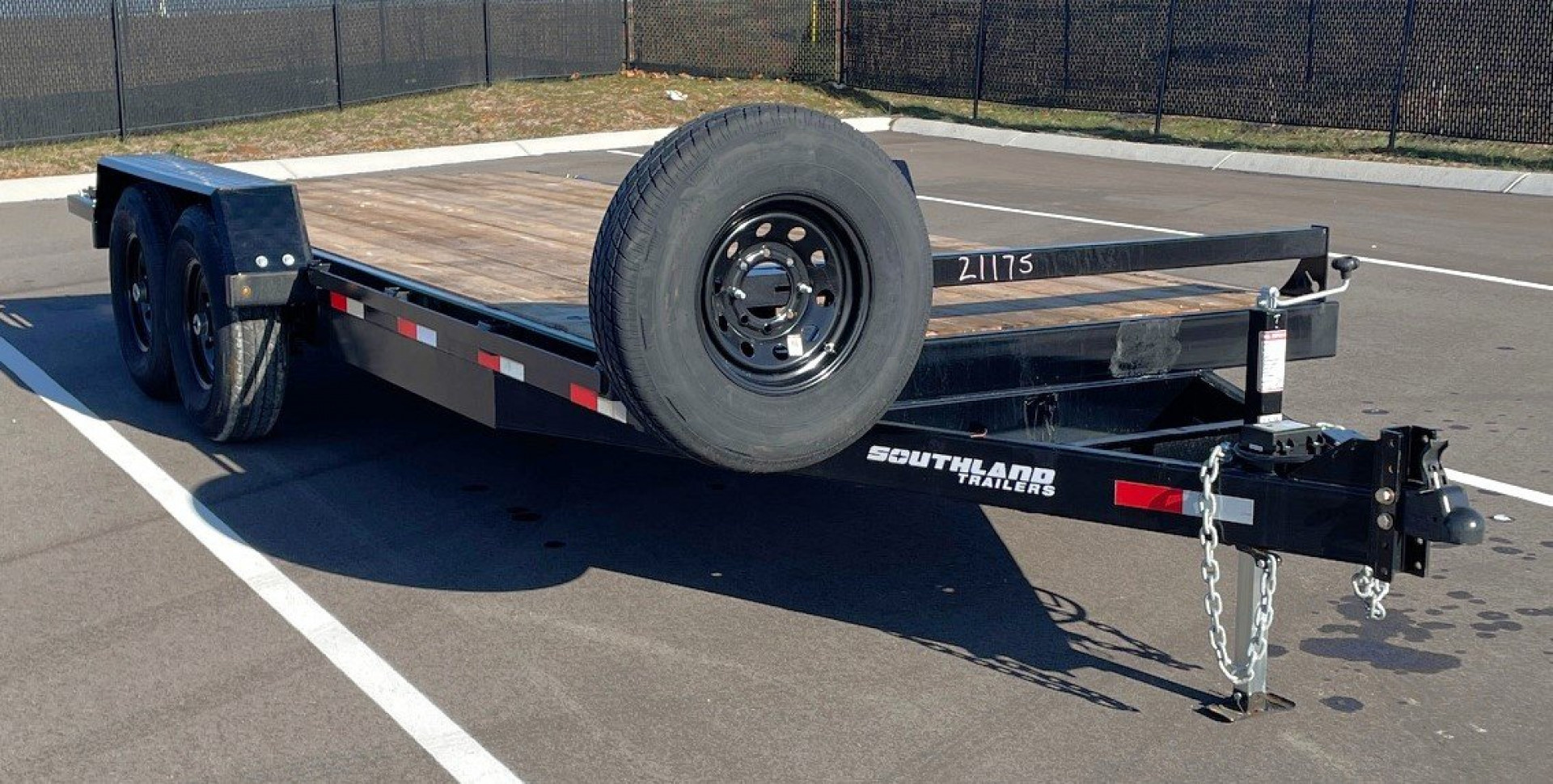 New 2025 Southland 18'x81" Tandem Axle Equipment Trailer--Ramps, Spare, 15,432 GVWR