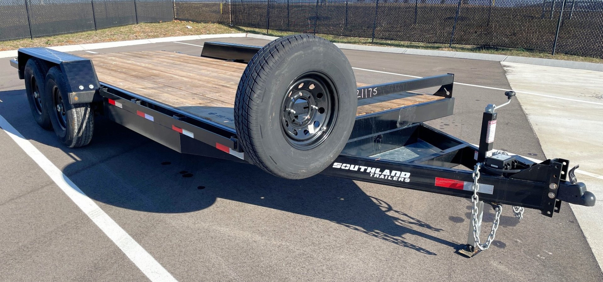 New 2025 Southland 18'x81" Tandem Axle Equipment Trailer--Ramps, Spare, 15,432 GVWR