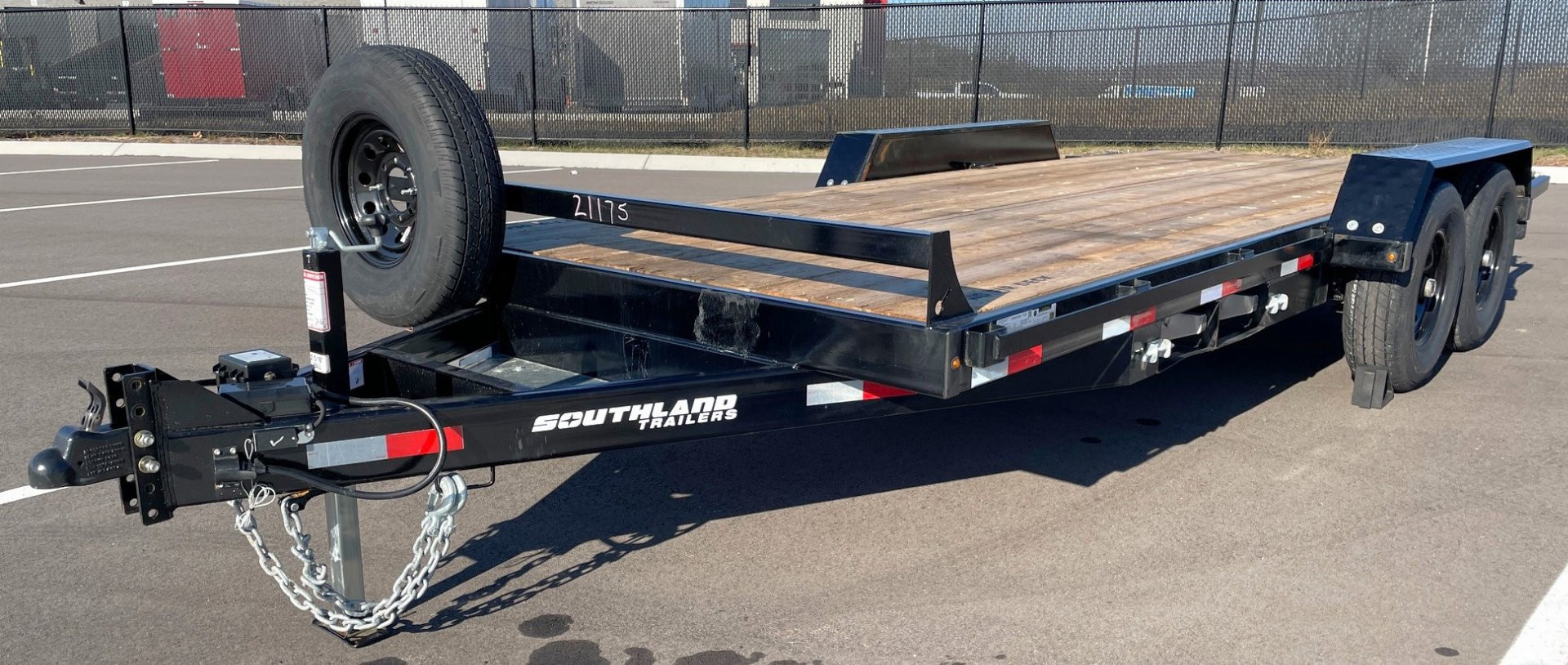 New 2025 Southland 18'x81" Tandem Axle Equipment Trailer--Ramps, Spare, 15,432 GVWR