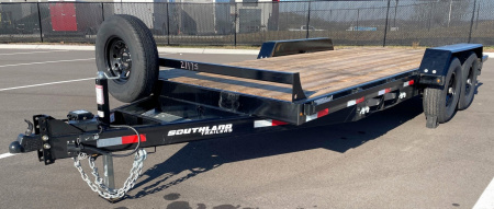 New 2025 Southland 18'x81" Tandem Axle Equipment Trailer--Ramps, Spare, 15,432 GVWR