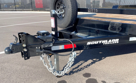 New 2025 Southland 18'x81" Tandem Axle Equipment Trailer--Ramps, Spare, 15,432 GVWR
