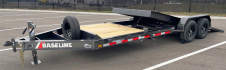 New 2025 Diamond C Baseline 22' HTL 207 Tilt Equipment Trailer--14,000 (GVWR) Spare