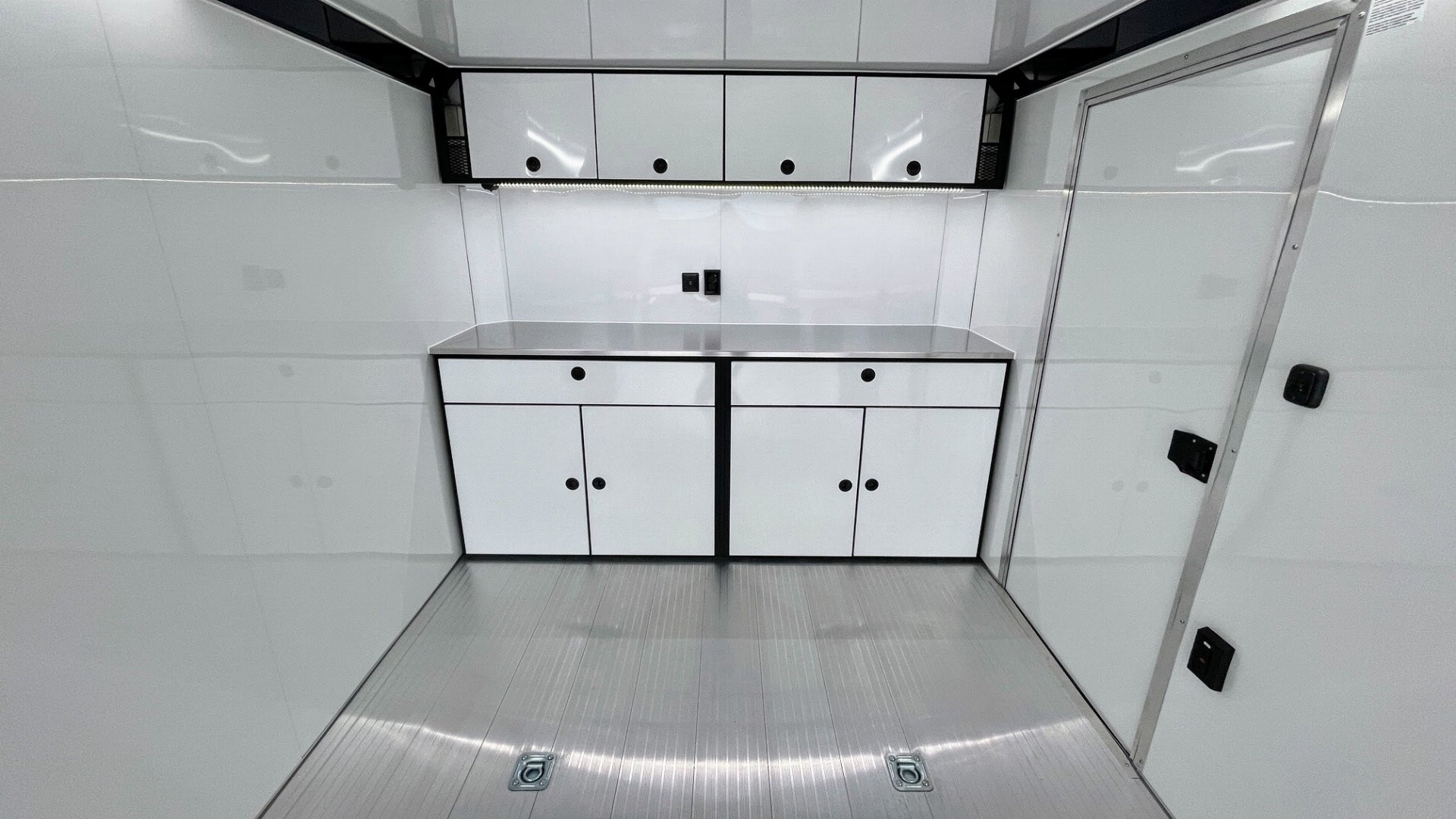 New 2025 ATC Rom 500 8.5' x 24' Aluminum Enclosed Car / Racing Trailer--AC, Spare, 50 Amp