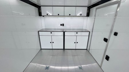 New 2025 ATC Rom 500 8.5' x 24' Aluminum Enclosed Car / Racing Trailer--AC, Spare, 50 Amp