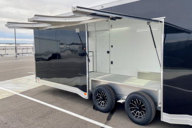 New 2025 ATC Rom 500 8.5' x 24' Aluminum Enclosed Car / Racing Trailer--AC, Spare, 50 Amp