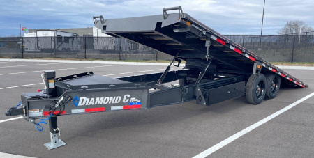 New Diamond C Trailers DET 22' Power Tilt Deck over Trailer 18,000LB, Non Skid Floor, 8K Axles, 17.5" Tires