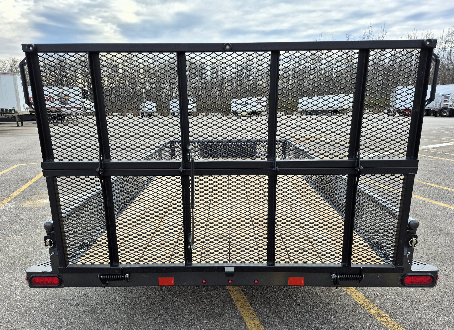 New Diamond C PSA 12' x 77" Premium Utility Trailer, Tool Box, Spare, Bi-Fold Gate