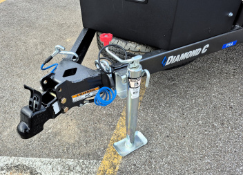 New Diamond C PSA 12' x 77" Premium Utility Trailer, Tool Box, Spare, Bi-Fold Gate