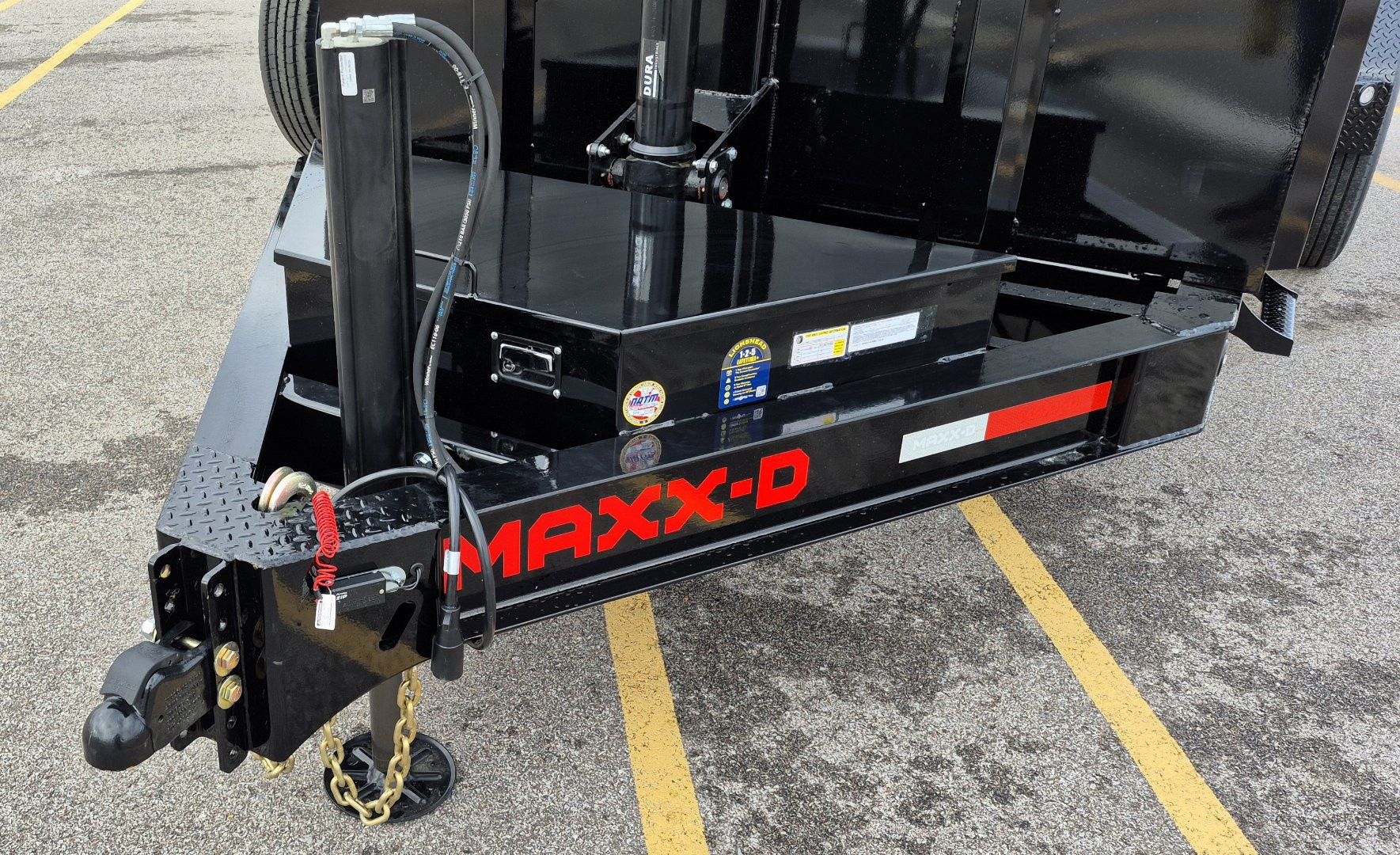 New MAXX- D DTX -83"x 16' Dump Trailer 17,500 (GVWR) 4' Sides, Spare, Wireless Remote