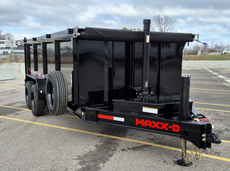 New MAXX- D DTX -83"x 16' Dump Trailer 17,500 (GVWR) 4' Sides, Spare, Wireless Remote