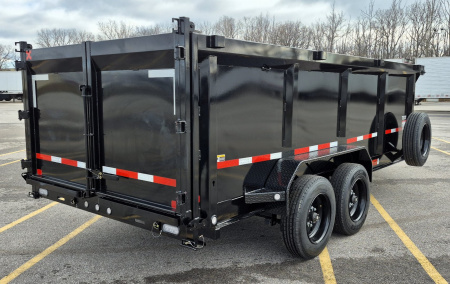 New MAXX- D DTX -83"x 16' Dump Trailer 17,500 (GVWR) 4' Sides, Spare, Wireless Remote