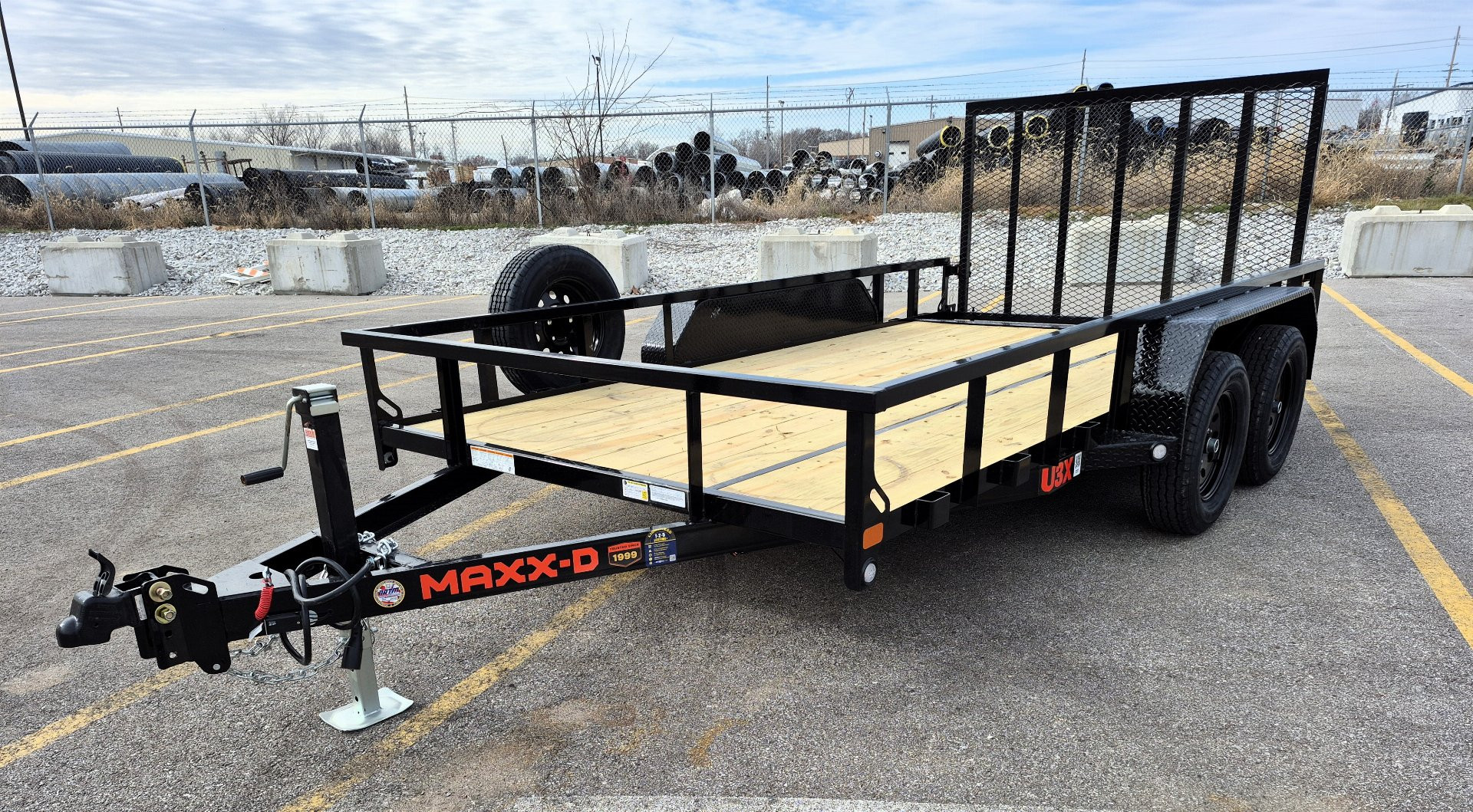 New MAXX- D U3X 83"x 16' Tandem Axle Utility Trailer 7000 GVWR w/ Spare