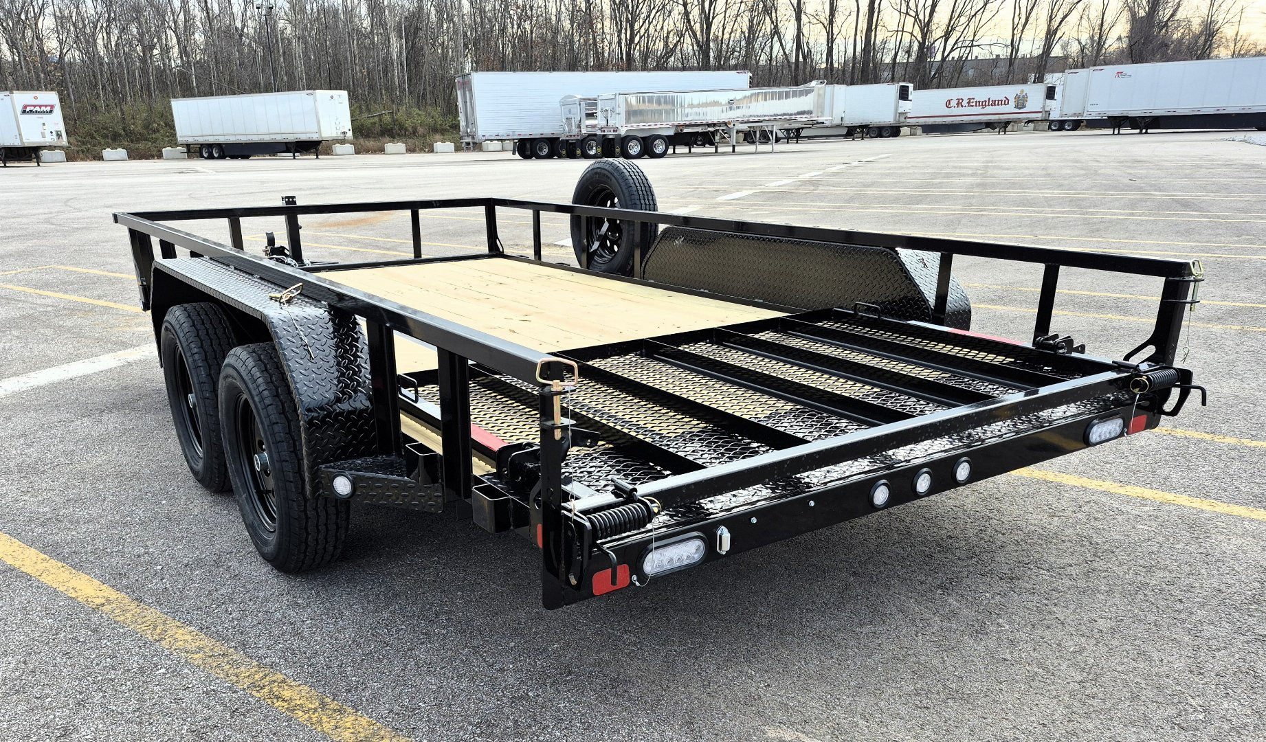 New MAXX- D U3X 83"x 16' Tandem Axle Utility Trailer 7000 GVWR w/ Spare