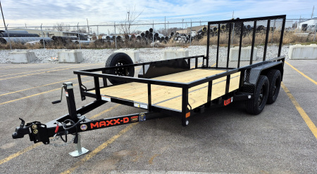 New MAXX- D U3X 83"x 16' Tandem Axle Utility Trailer 7000 GVWR w/ Spare