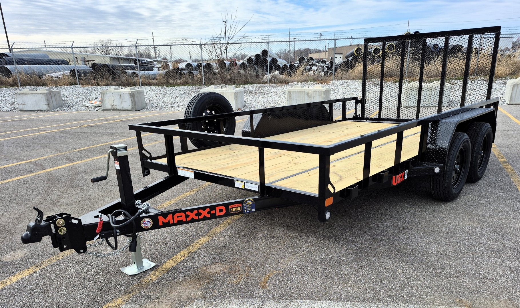 New MAXX- D U3X -83"x 14' Tandem Axle Utility Trailer 7000 GVWR w/ Spare
