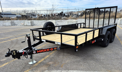 New MAXX- D U3X -83"x 14' Tandem Axle Utility Trailer 7000 GVWR w/ Spare