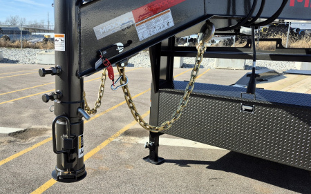 New MAXX-D H8X 102"x 24' Gooseneck Equipment Trailer 18,000(GVWR), Drive Over Fenders, Spare