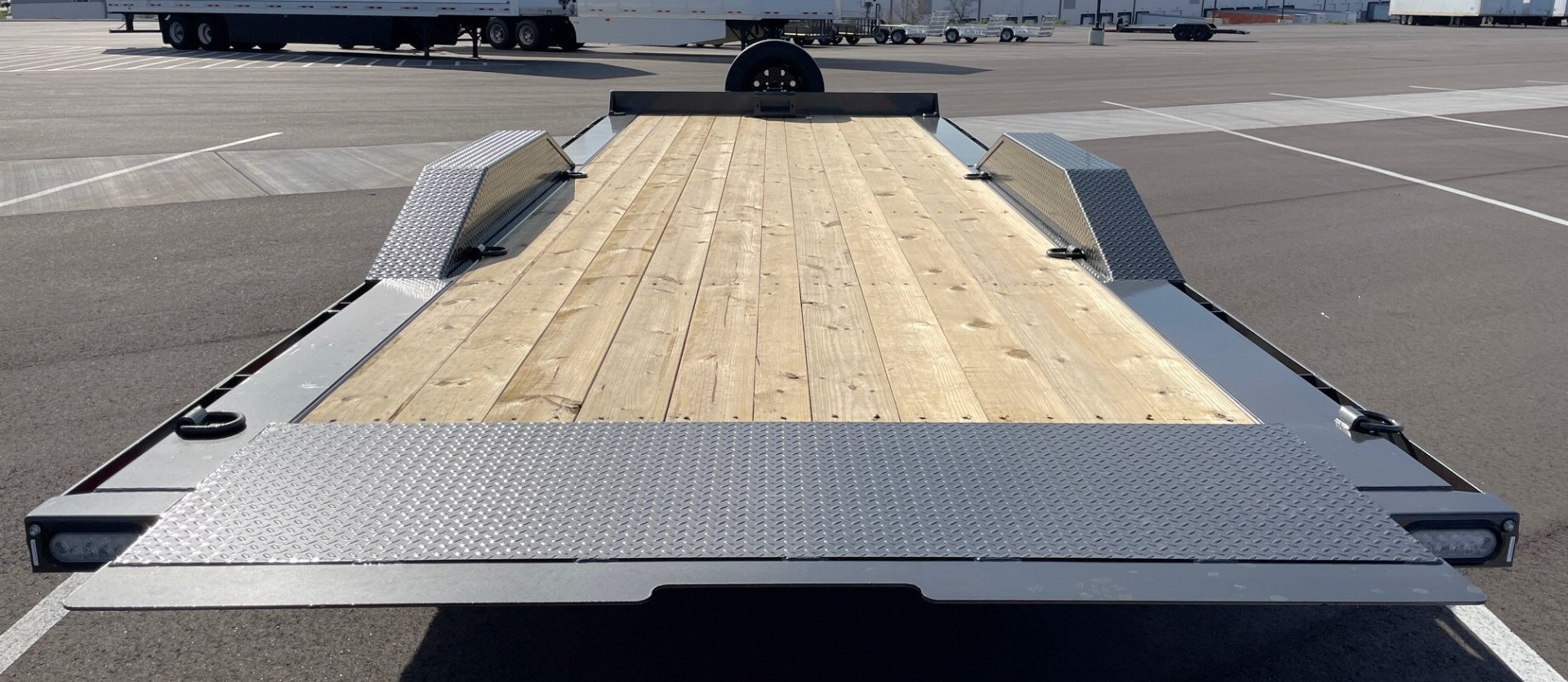 New MAXX-D T8B 102"x 24' Power Tilt Trailer w/ Hydraulic Jack, 17,500 (GVWR), Spare