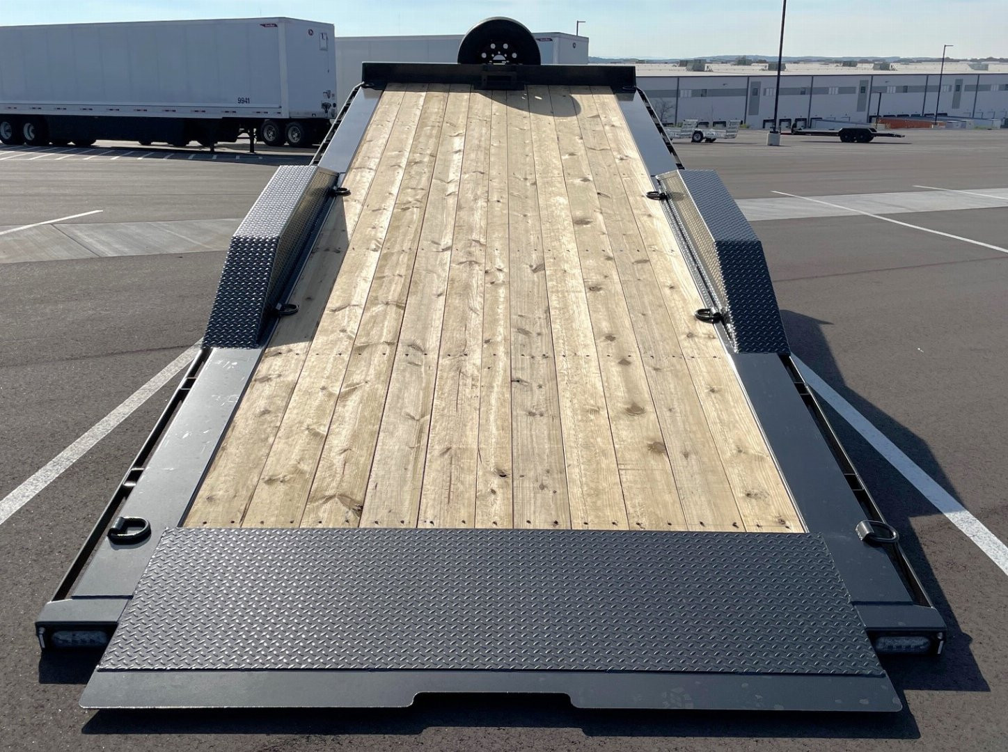 New MAXX-D T8B 102"x 24' Power Tilt Trailer w/ Hydraulic Jack, 17,500 (GVWR), Spare