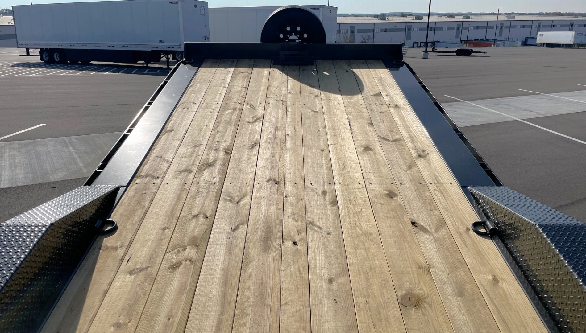 New MAXX-D T8B 102"x 24' Power Tilt Trailer w/ Hydraulic Jack, 17,500 (GVWR), Spare