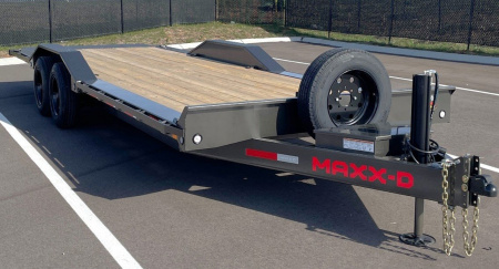 New MAXX-D T8B 102"x 24' Power Tilt Trailer w/ Hydraulic Jack, 17,500 (GVWR), Spare