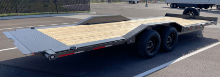 New MAXX-D T8B 102"x 24' Power Tilt Trailer w/ Hydraulic Jack, 17,500 (GVWR), Spare