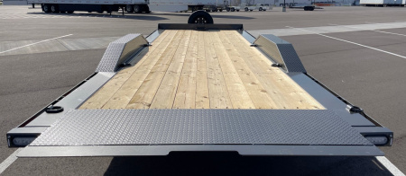 New MAXX-D T8B 102"x 24' Power Tilt Trailer w/ Hydraulic Jack, 17,500 (GVWR), Spare