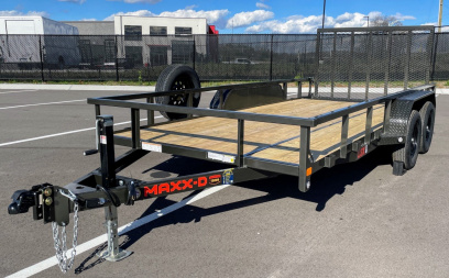 New MAXX- D U3X 83"x 16' Tandem Axle Utility Trailer 7000 GVWR Gray w/ Spare