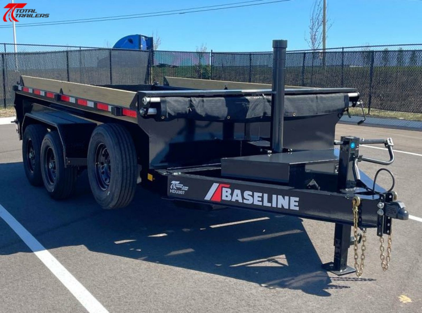 New Diamond C Baseline 14' 14,000LB Telescopic Dump Trailer, 14 Ply Tires, Spare Tires