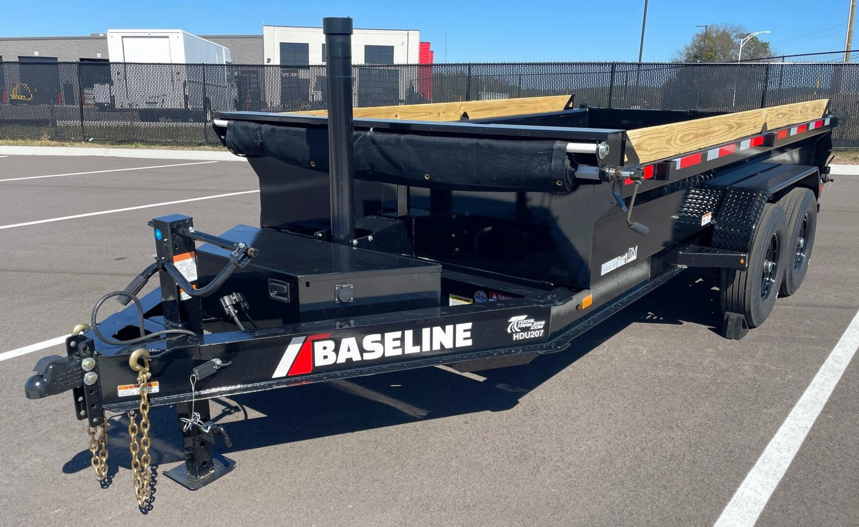 New Diamond C Baseline 14' 14,000LB Telescopic Dump Trailer, 14 Ply Tires, Spare Tires