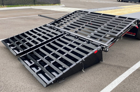 New MAXX-D LDX 102"x 25'+5' GOOSENECK LOW PROFILE DUAL TANDEM FLATBED TRAILER 24,000 GVWR