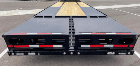 New MAXX-D LDX 102"x 25'+5' GOOSENECK LOW PROFILE DUAL TANDEM FLATBED TRAILER 24,000 GVWR