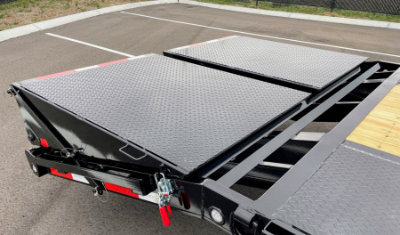 New MAXX-D LDX 102"x 25'+5' GOOSENECK LOW PROFILE DUAL TANDEM FLATBED TRAILER 24,000 GVWR