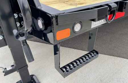 New MAXX-D LDX 102"x 25'+5' GOOSENECK LOW PROFILE DUAL TANDEM FLATBED TRAILER 24,000 GVWR