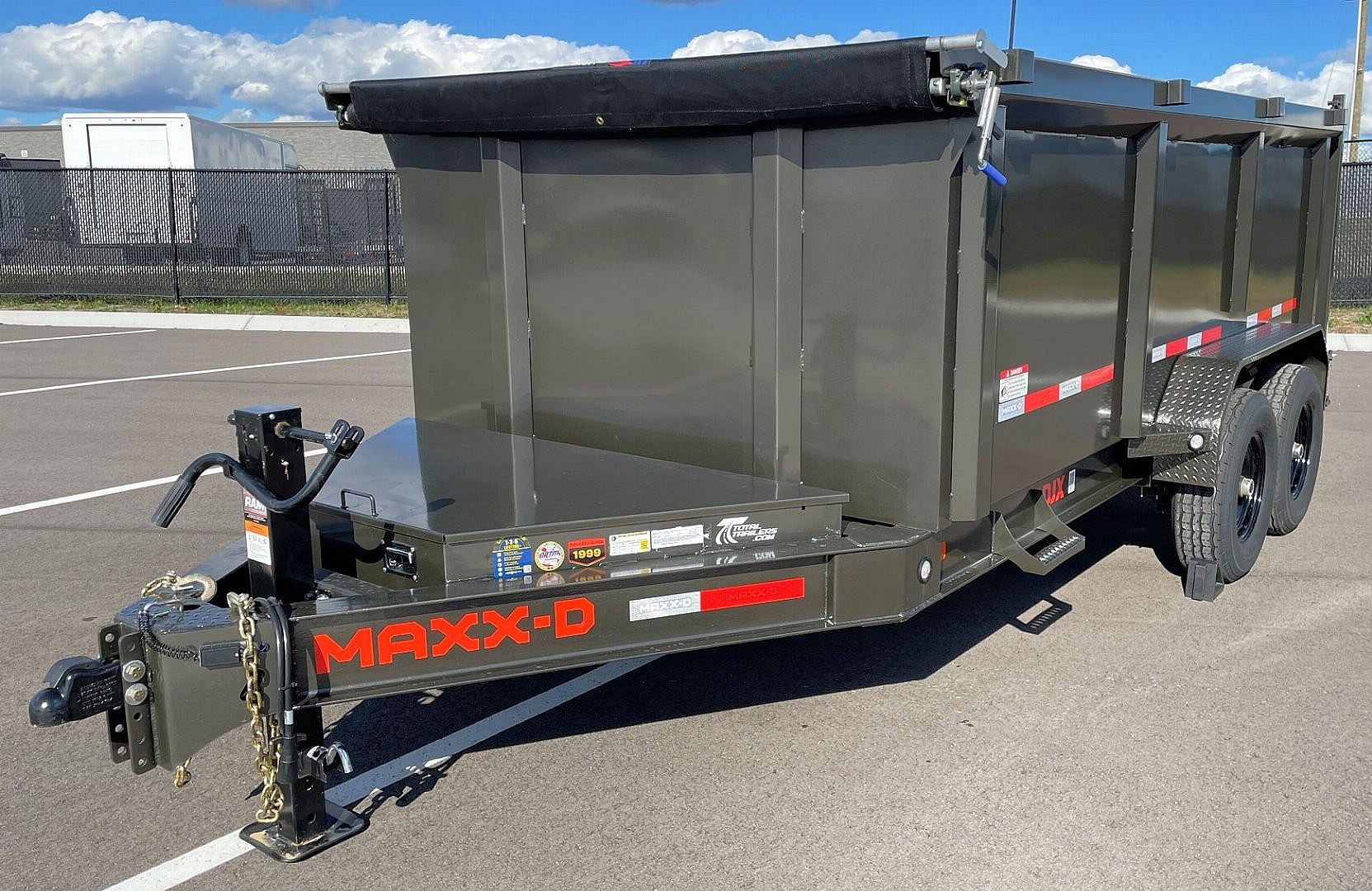 New 2025 MAXX-D DJX -83"x 14' Dump Trailer 14,000 (GVWR) 4' Sides, Spare, Wireless Remote