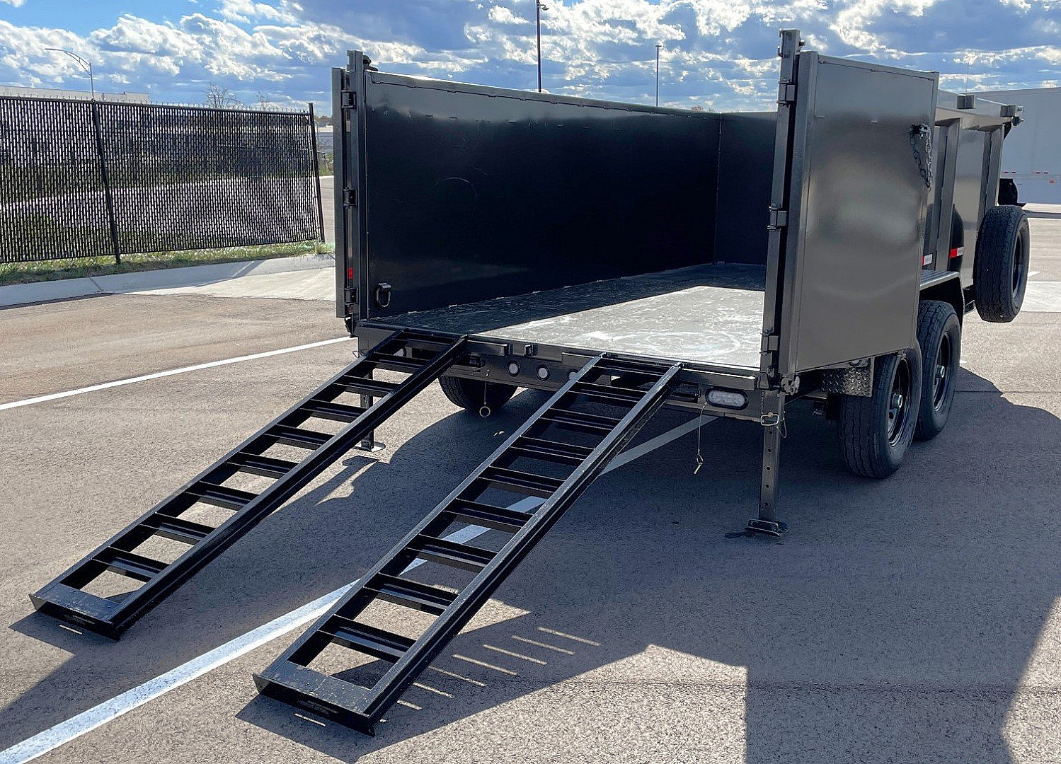 New 2025 MAXX-D DJX -83"x 14' Dump Trailer 14,000 (GVWR) 4' Sides, Spare, Wireless Remote