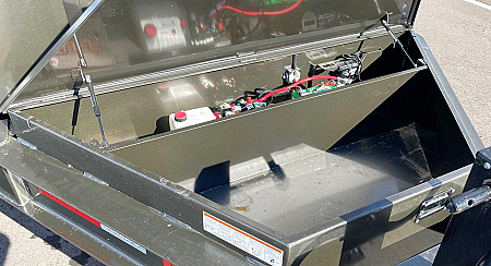 New 2025 MAXX-D DJX -83"x 14' Dump Trailer 14,000 (GVWR) 4' Sides, Spare, Wireless Remote