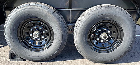 New 2025 MAXX-D DJX -83"x 14' Dump Trailer 14,000 (GVWR) 4' Sides, Spare, Wireless Remote