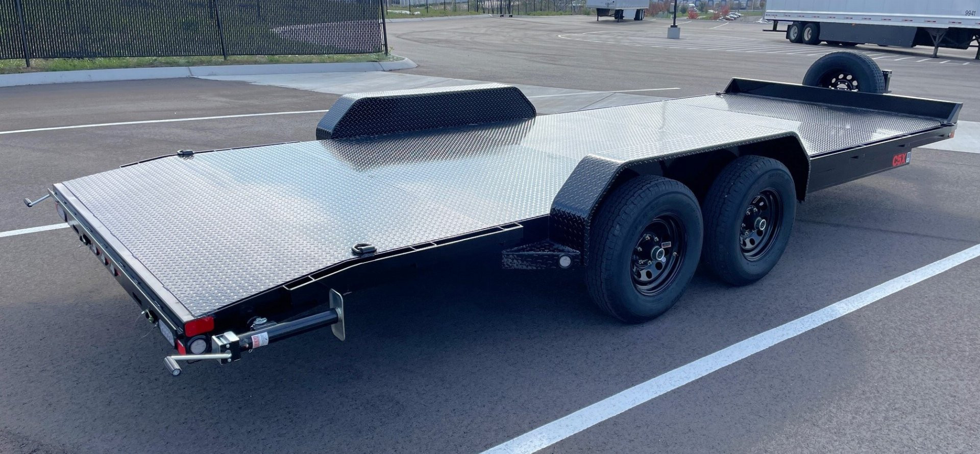 New MAXX- D C5X 83"x 20' Car Hauler Trailer 9990( GVWR)-Steel Floor, Ramps, Spare