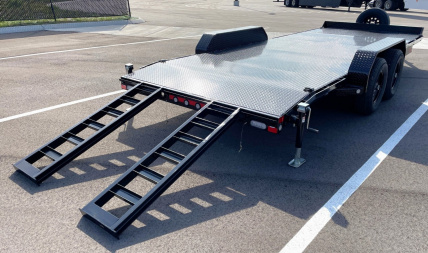 New MAXX- D C5X 83"x 20' Car Hauler Trailer 9990( GVWR)-Steel Floor, Ramps, Spare
