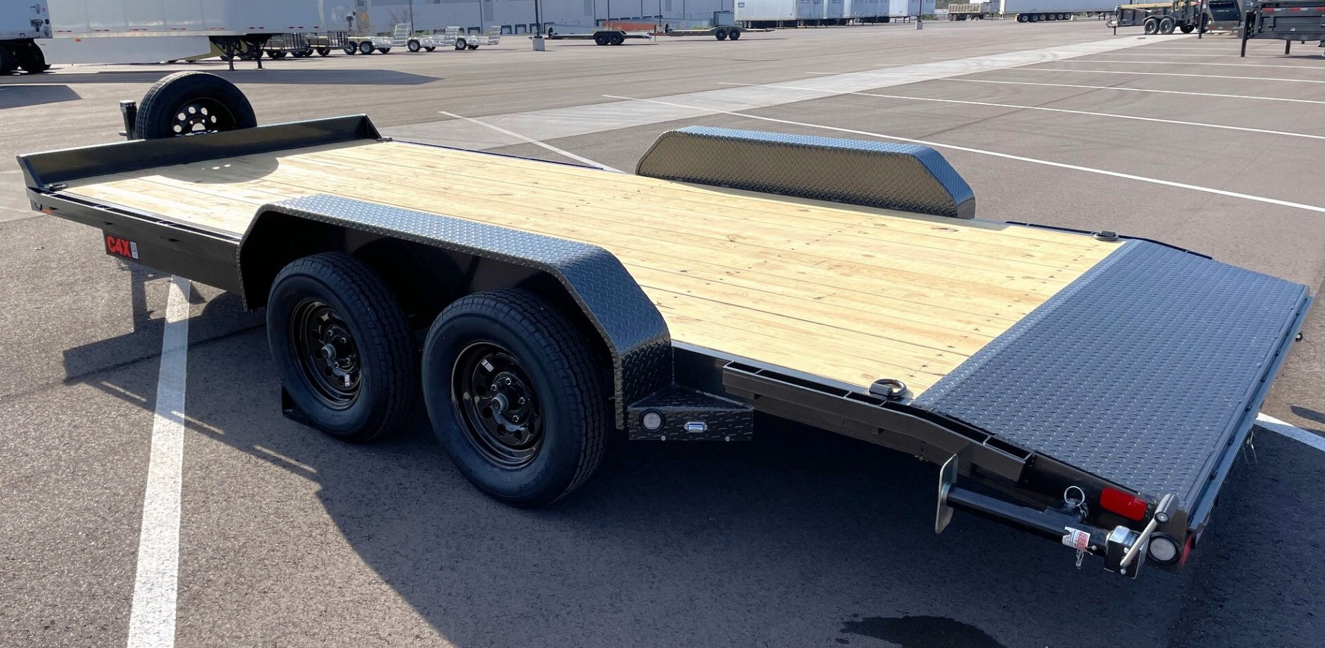 New MAXX- D C4X 83"x 18' Car Hauler 7000 GVWR --Ramps, Spare, Stabilizer Jacks