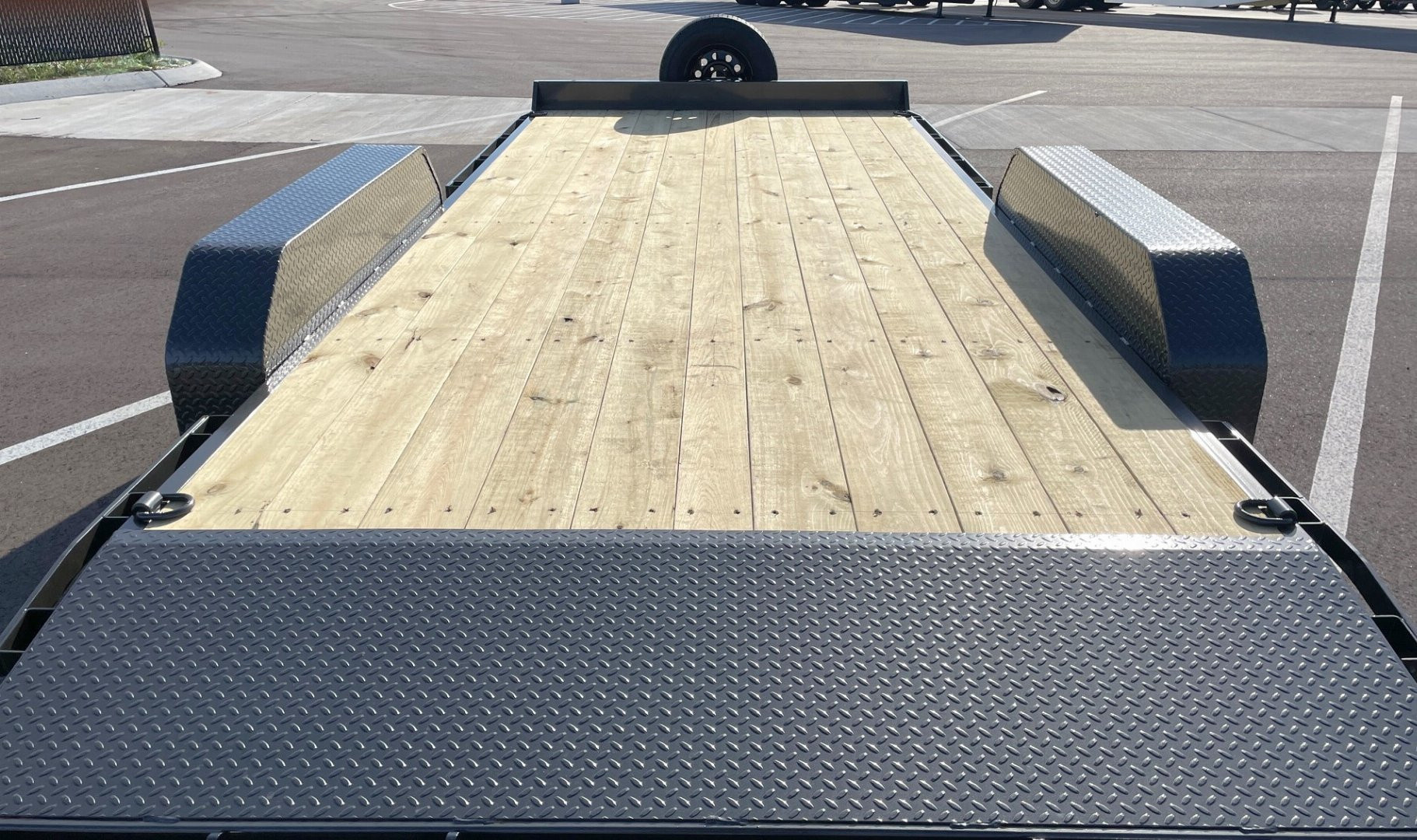 New MAXX- D C4X 83"x 18' Car Hauler 7000 GVWR --Ramps, Spare, Stabilizer Jacks