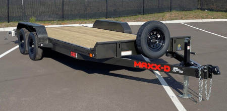 New MAXX- D C4X 83"x 18' Car Hauler 7000 GVWR --Ramps, Spare, Stabilizer Jacks