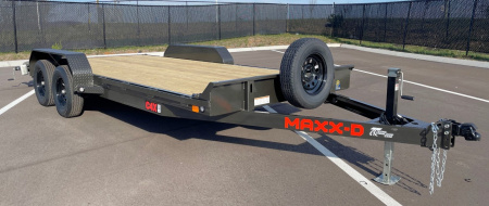 New MAXX- D C4X 83"x 18' Car Hauler 7000 GVWR --Ramps, Spare, Stabilizer Jacks