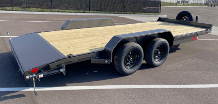 New MAXX- D C4X 83"x 18' Car Hauler 7000 GVWR --Ramps, Spare, Stabilizer Jacks