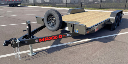 New MAXX- D C4X 83"x 18' Car Hauler 7000 GVWR --Ramps, Spare, Stabilizer Jacks