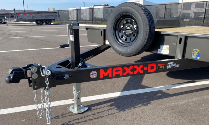 New MAXX- D C4X 83"x 18' Car Hauler 7000 GVWR --Ramps, Spare, Stabilizer Jacks