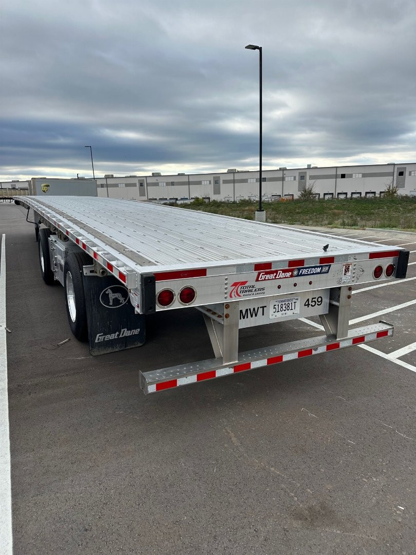 Used $49,000 - $1200/Month Rent to Own 2024 Great Dane 53’ Aluminum Flatbed Trailer