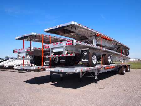 Used (6 AVAILABLE) 2024 Great Dane 53' Flatbed Semi Trailer